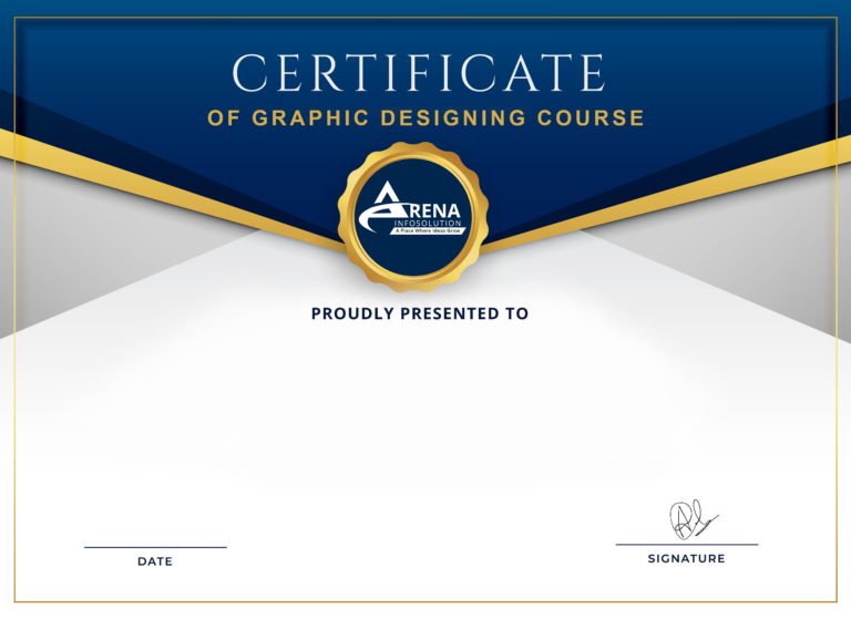 Certficate of Graphic Designing